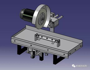工程机械 普通小型切割机床3D模型图纸 STP格式